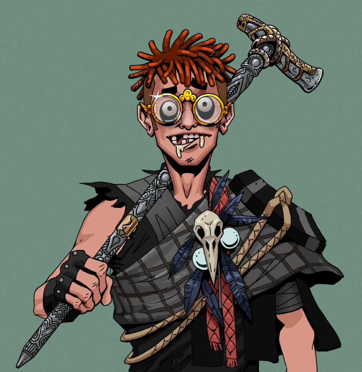 Drooling Azuma — Degen Dojo fighter