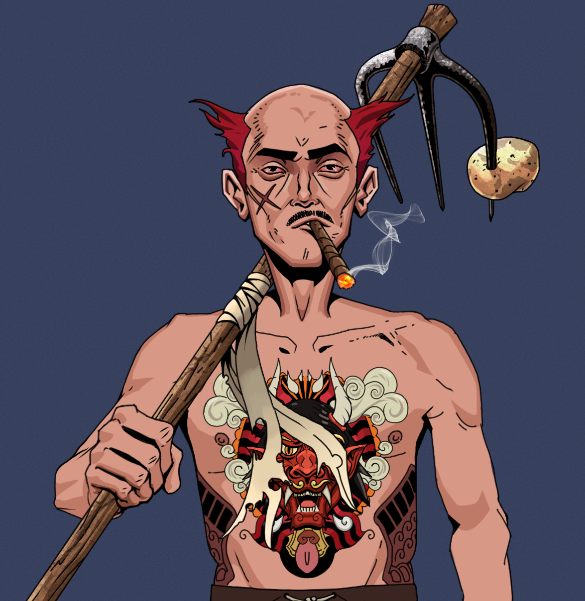 Raikou The Stoner — Degen Dojo fighter