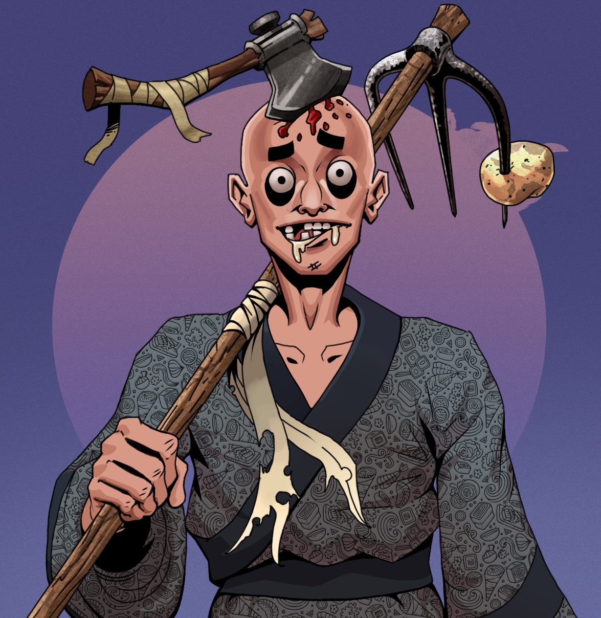 Drooling Azuma — Degen Dojo fighter