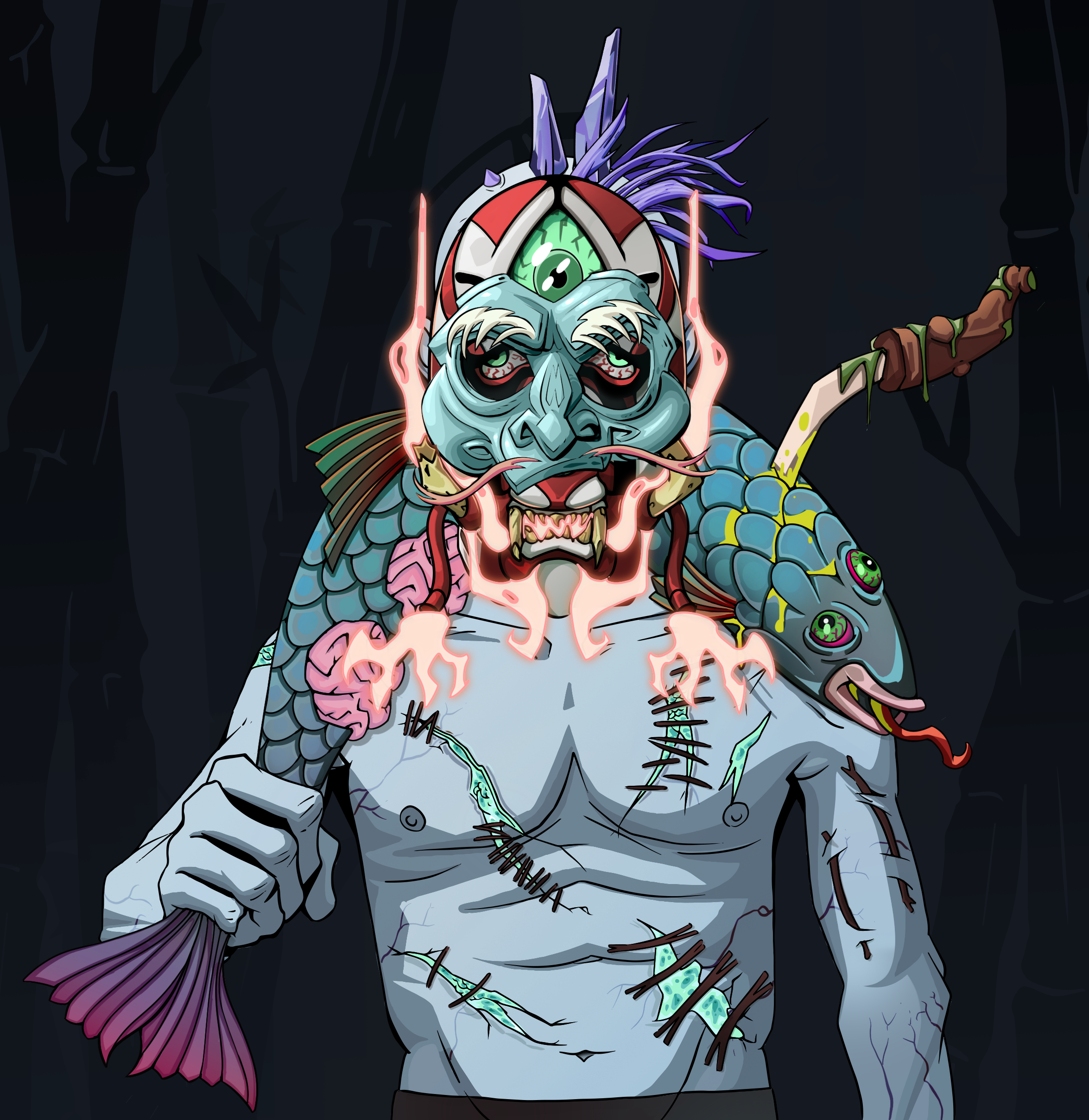 Shitless Botan — Degen Dojo fighter