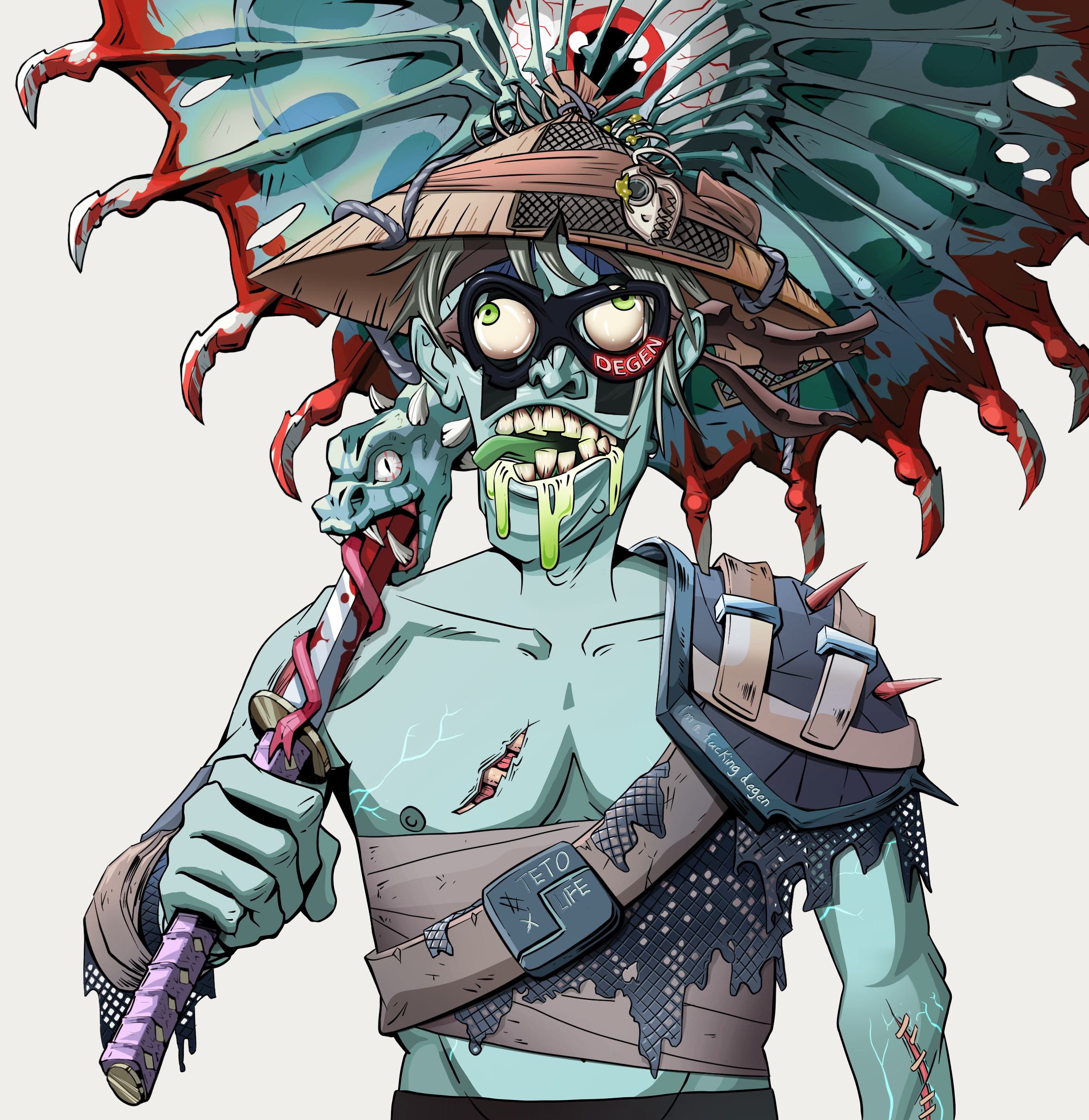 Toxic Azuma — Degen Dojo fighter