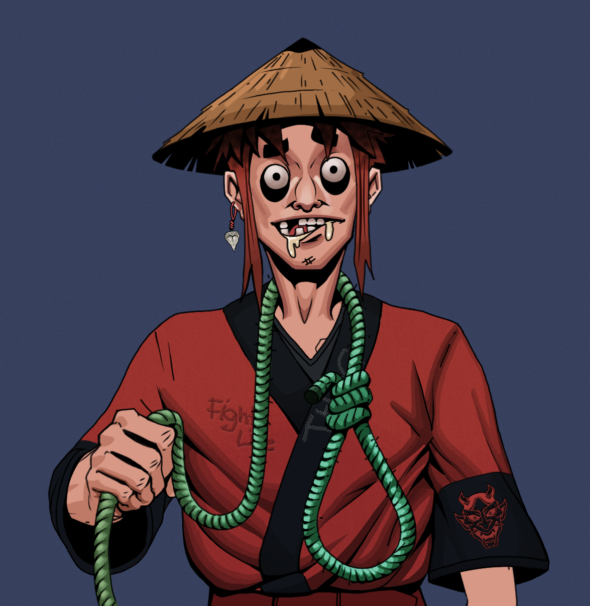 Drooling Azuma — Degen Dojo fighter
