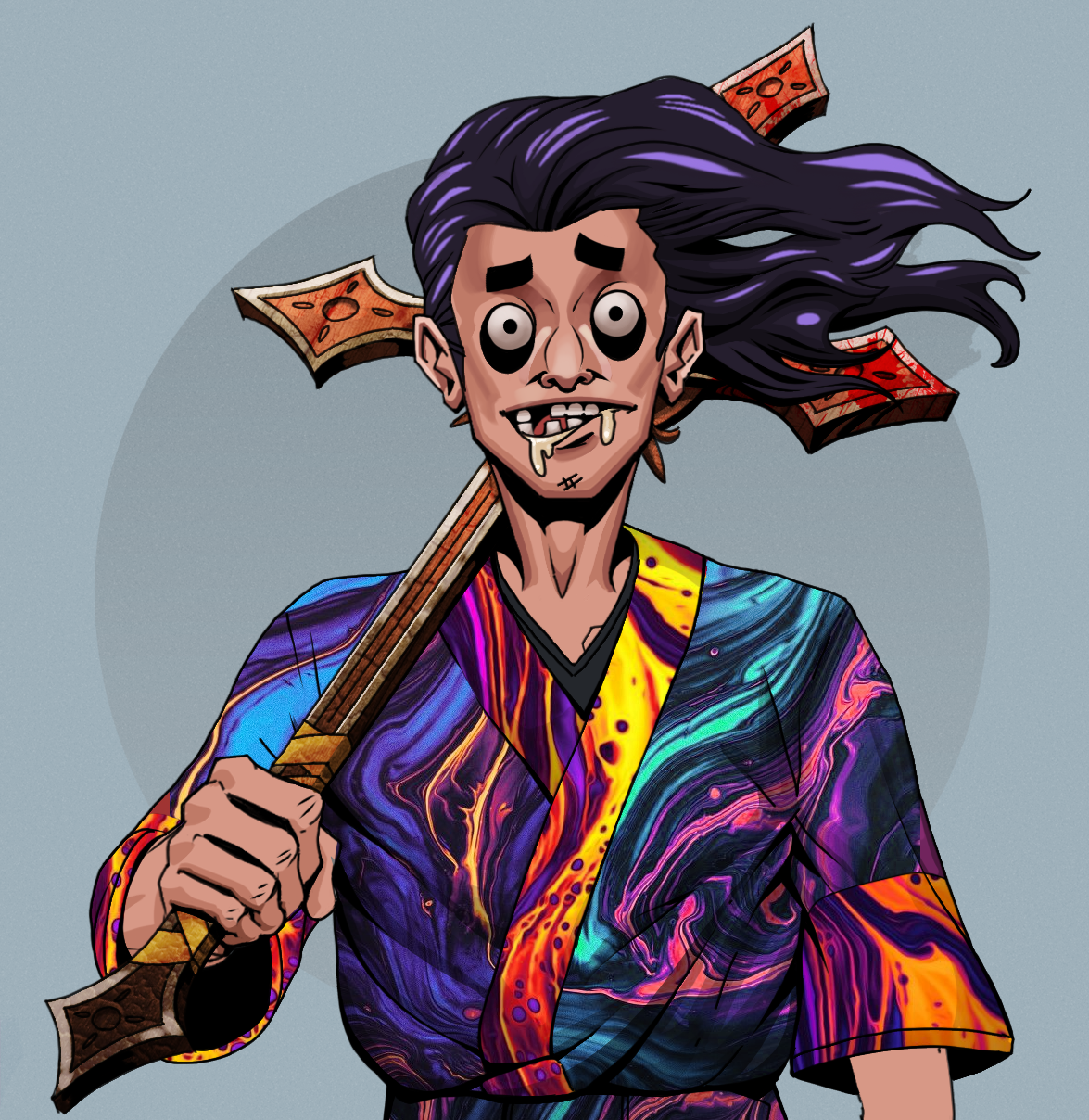 Drooling Azuma — Degen Dojo fighter