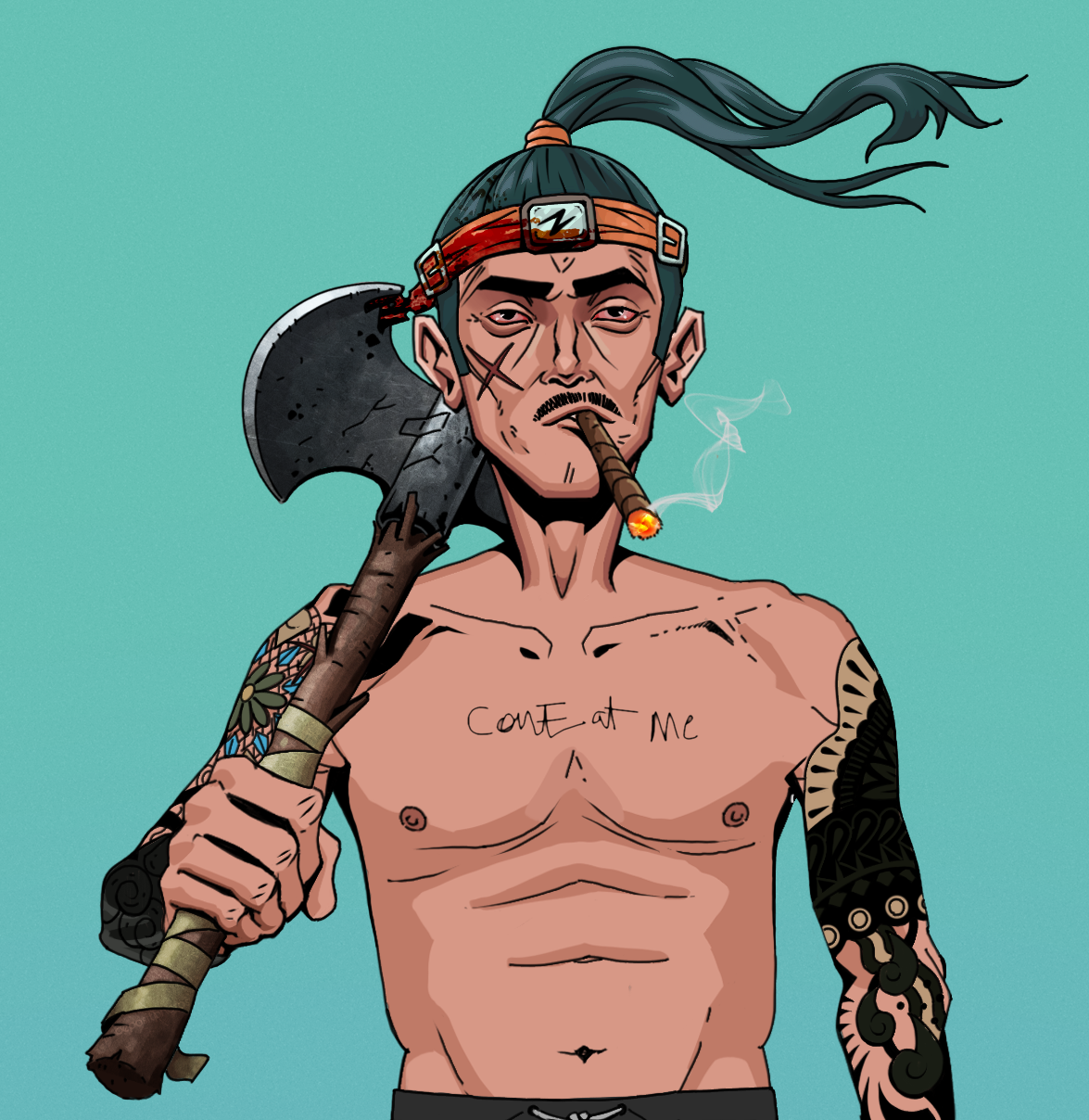 Raikou The Stoner — Degen Dojo fighter