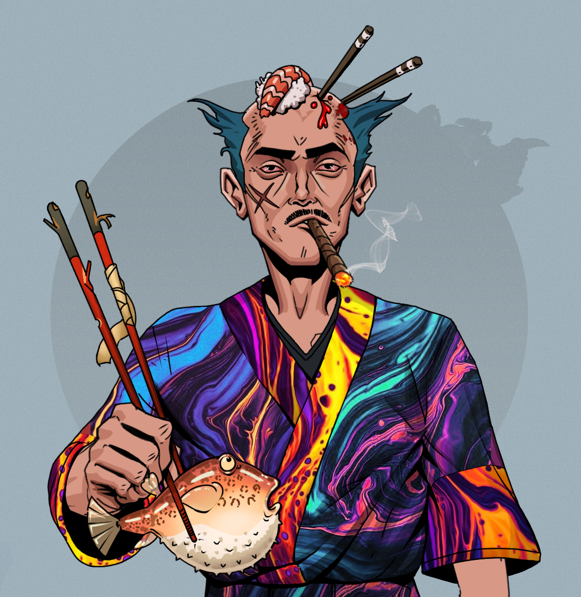 Raikou The Stoner — Degen Dojo fighter