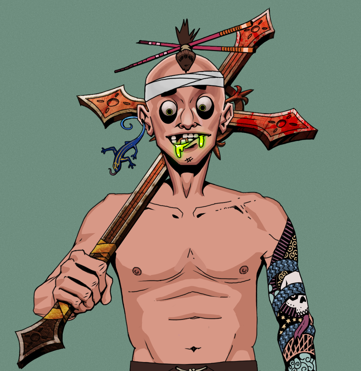 Toxic Azuma — Degen Dojo fighter