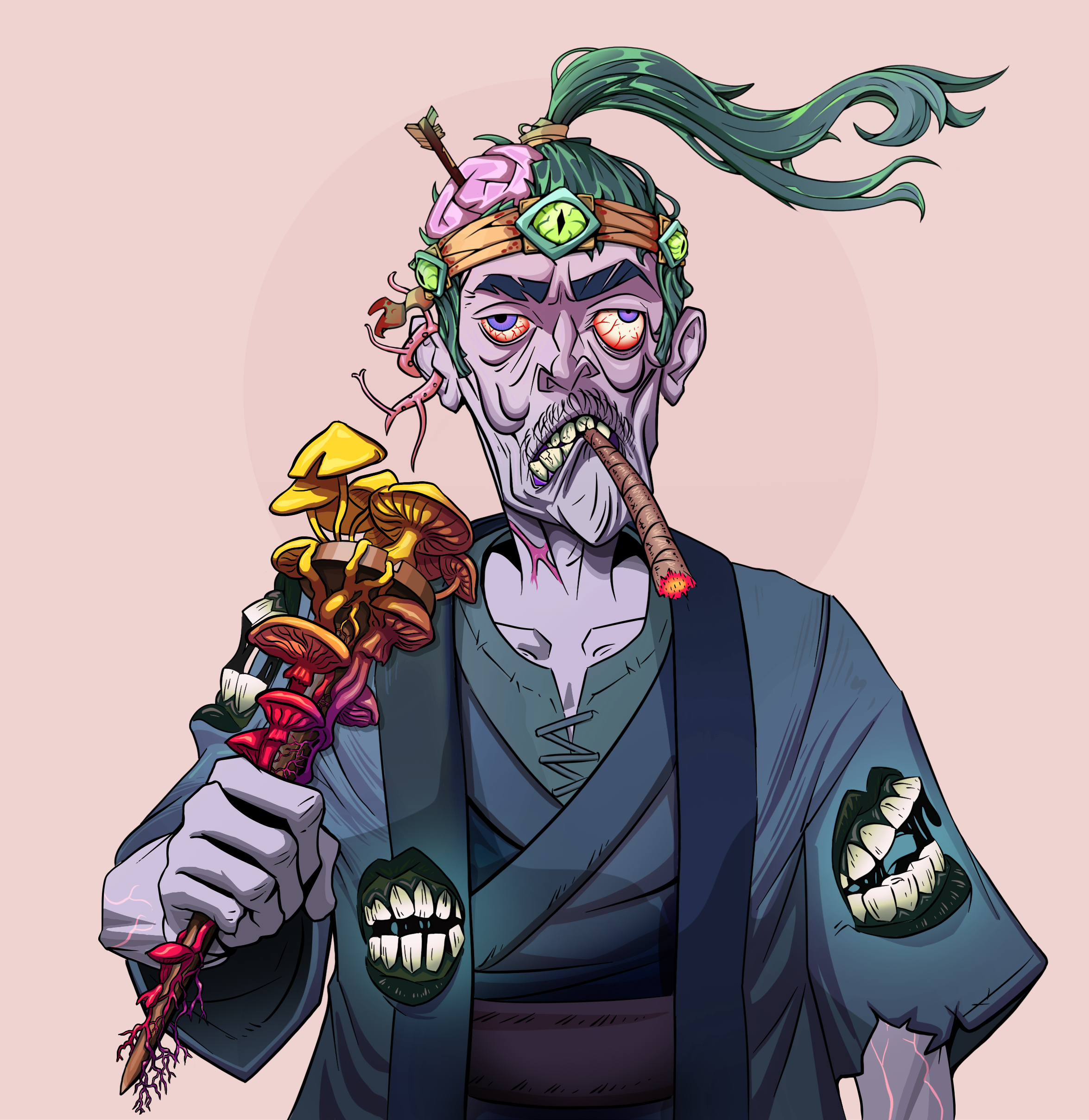 Raikou The Stoner — Degen Dojo fighter