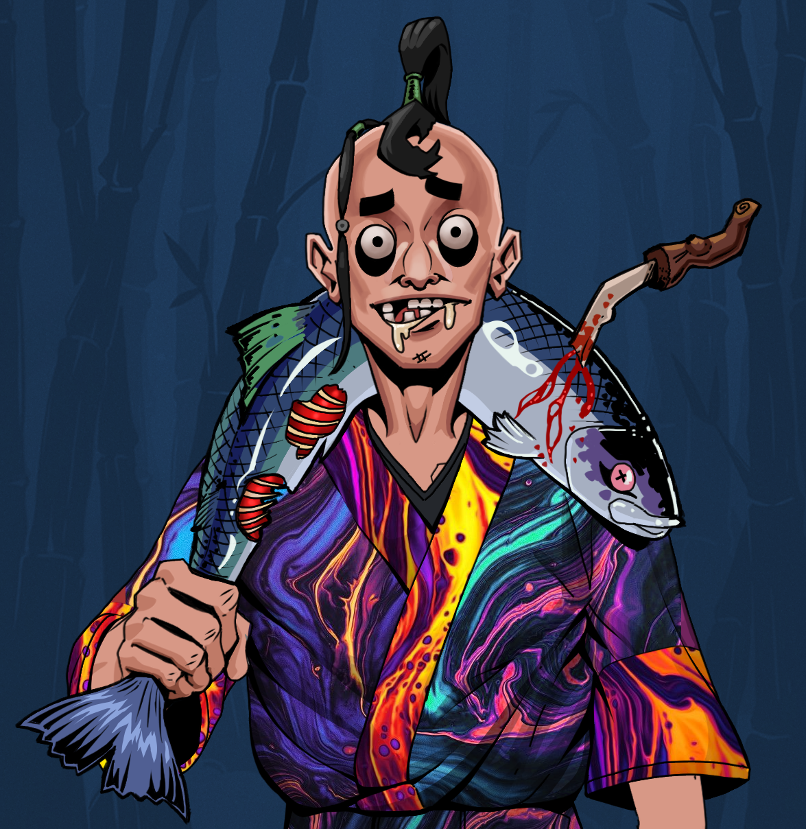 Drooling Azuma — Degen Dojo fighter
