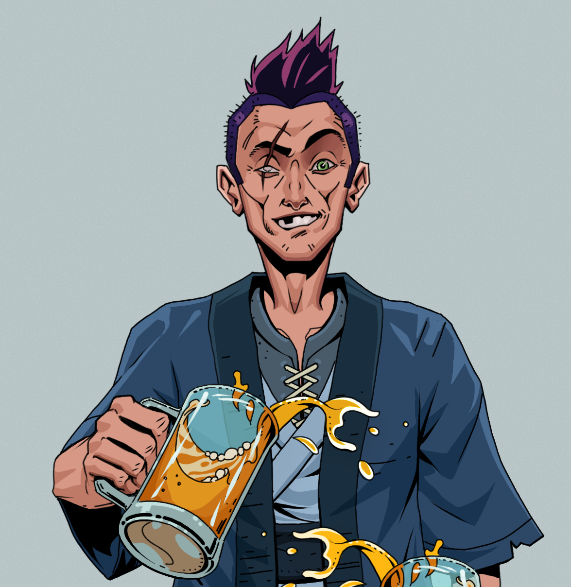 One-Eyed Itsuki — Degen Dojo fighter