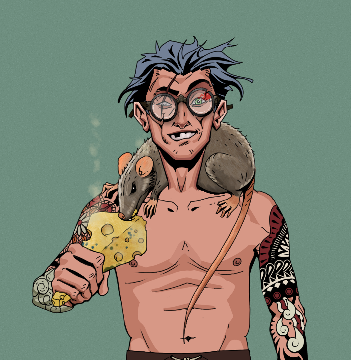 One-Eyed Itsuki — Degen Dojo fighter