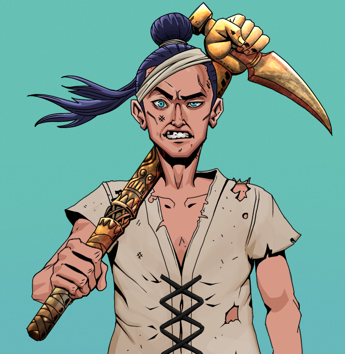 Akuma — Degen Dojo fighter