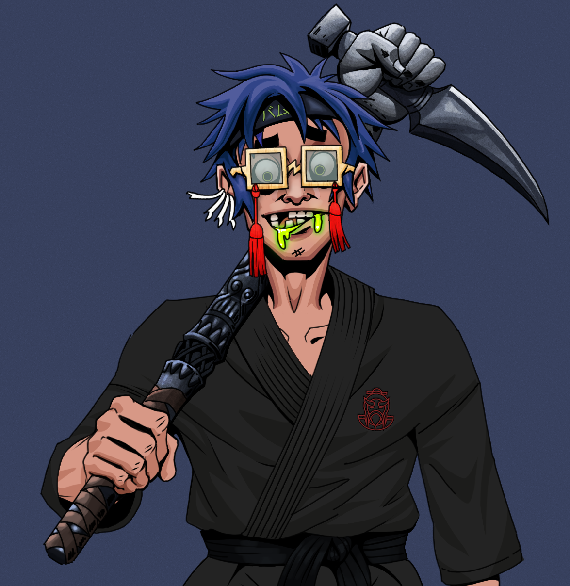 Toxic Azuma — Degen Dojo fighter