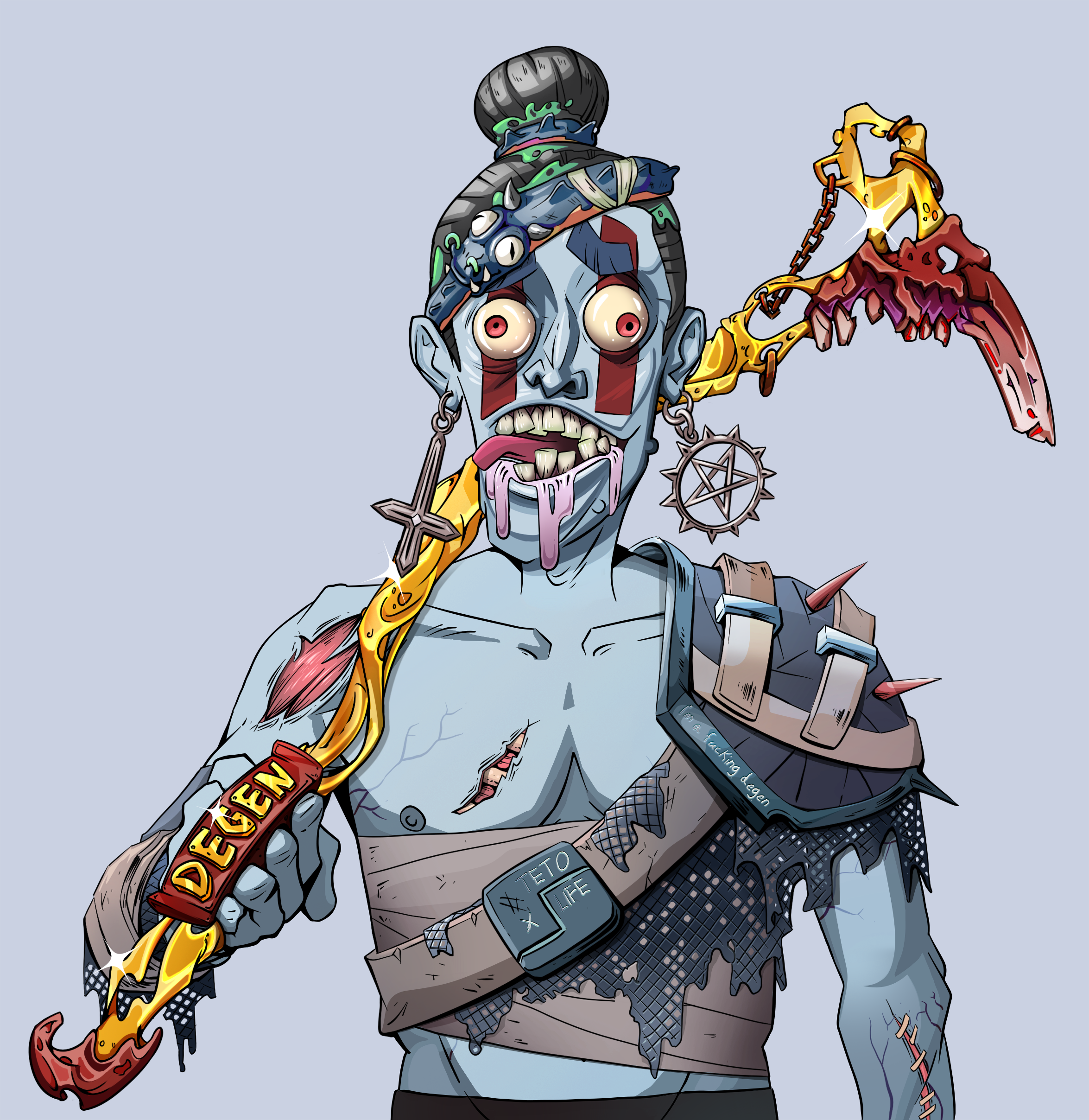 Drooling Azuma — Degen Dojo fighter