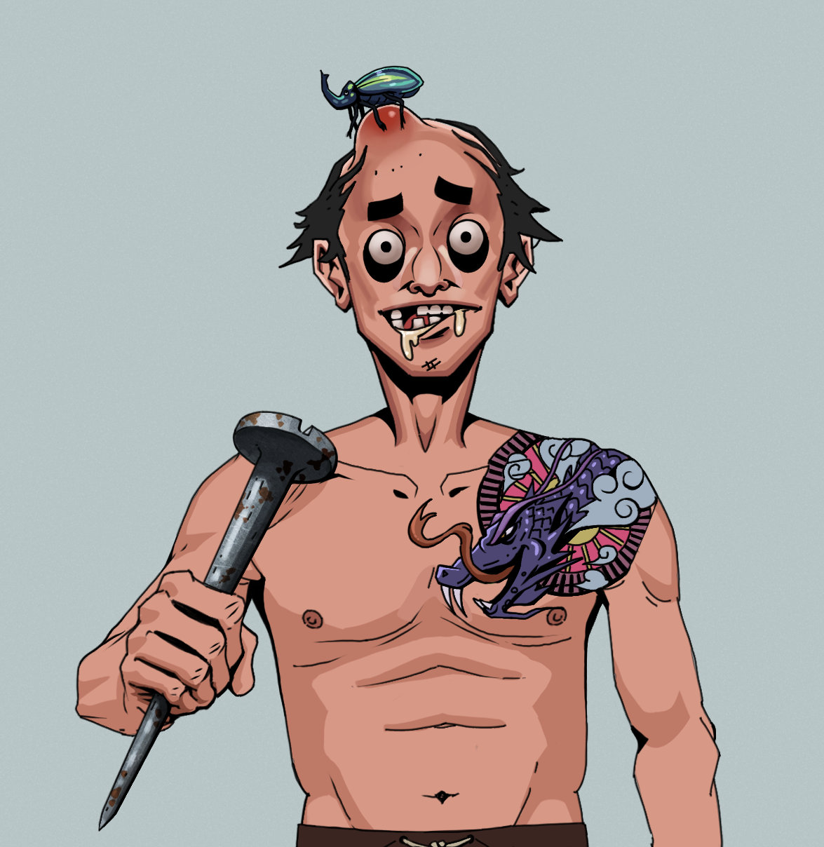Drooling Azuma — Degen Dojo fighter
