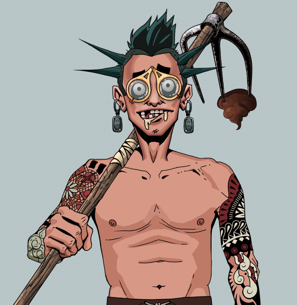 Drooling Azuma — Degen Dojo fighter