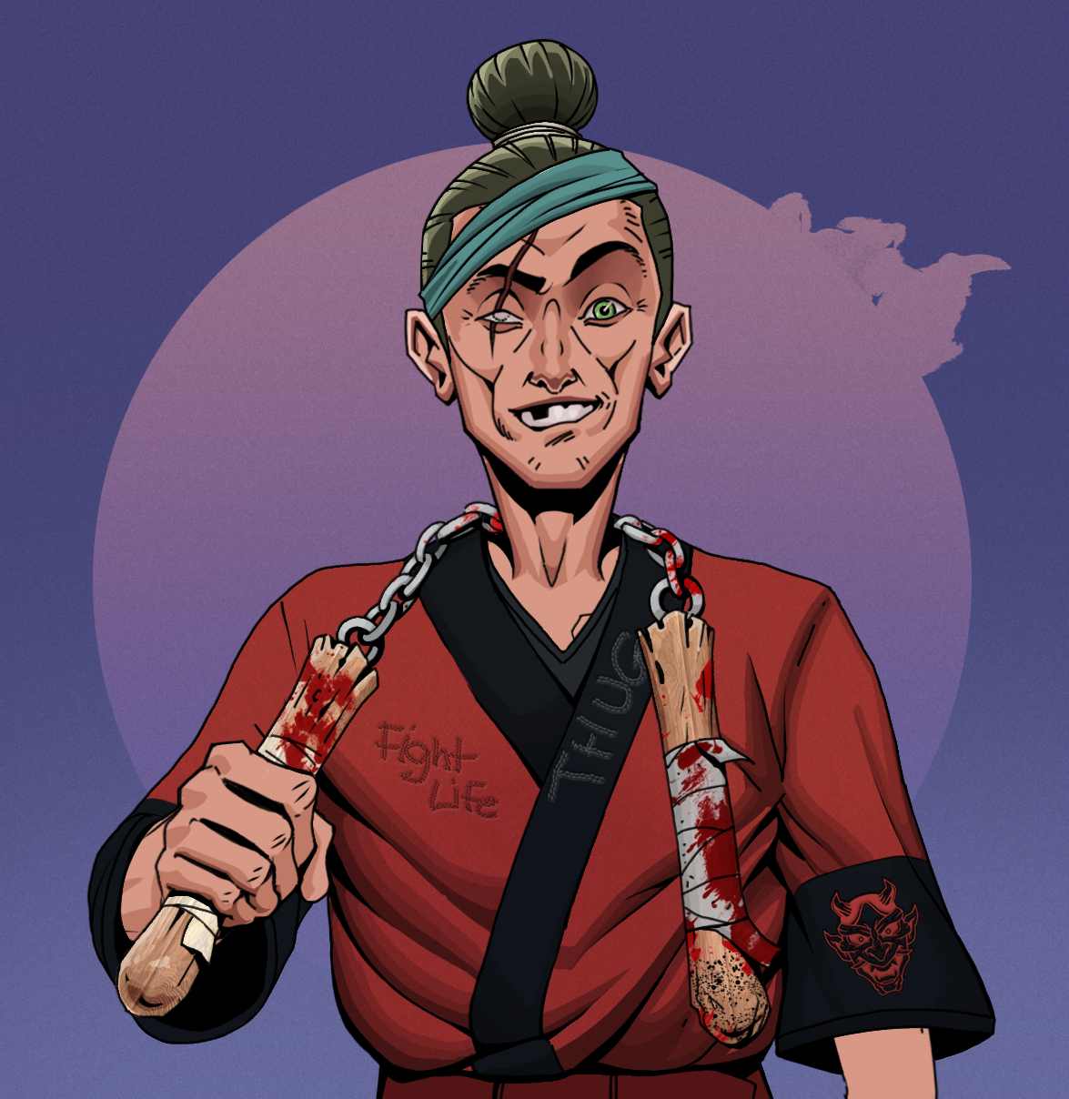 One-Eyed Itsuki — Degen Dojo fighter