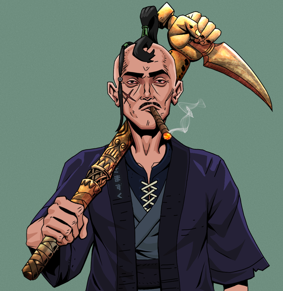 Raikou The Stoner — Degen Dojo fighter