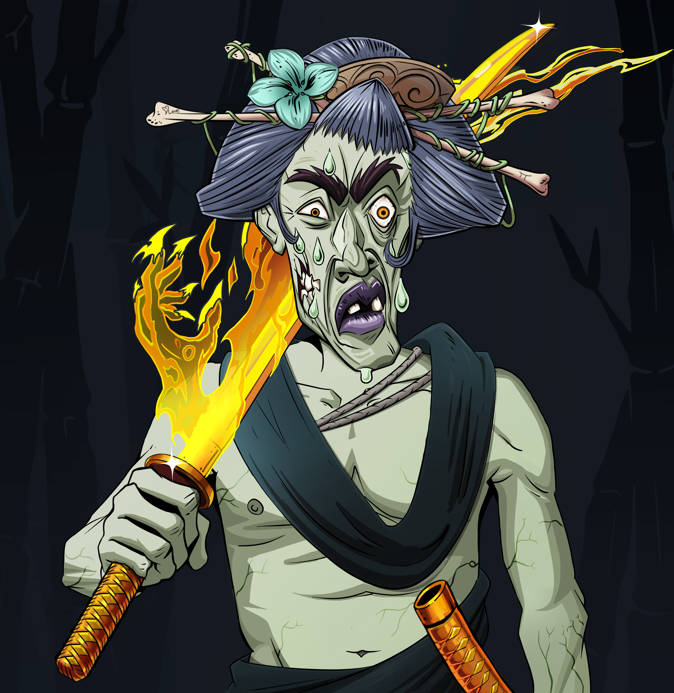 Stresshead Rin — Degen Dojo fighter