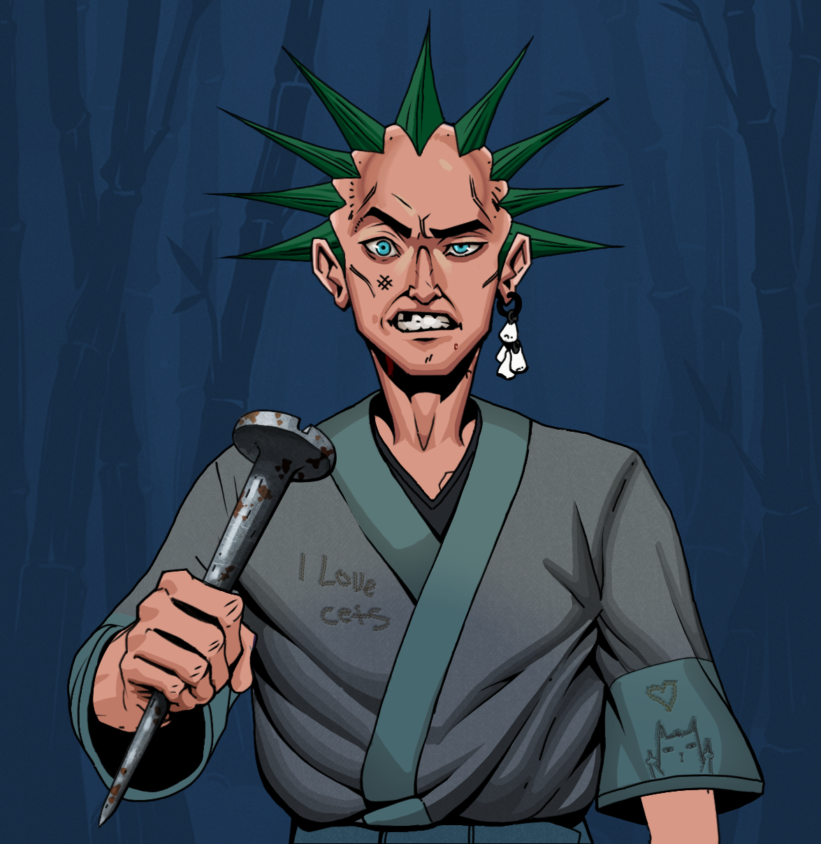 Akuma — Degen Dojo fighter