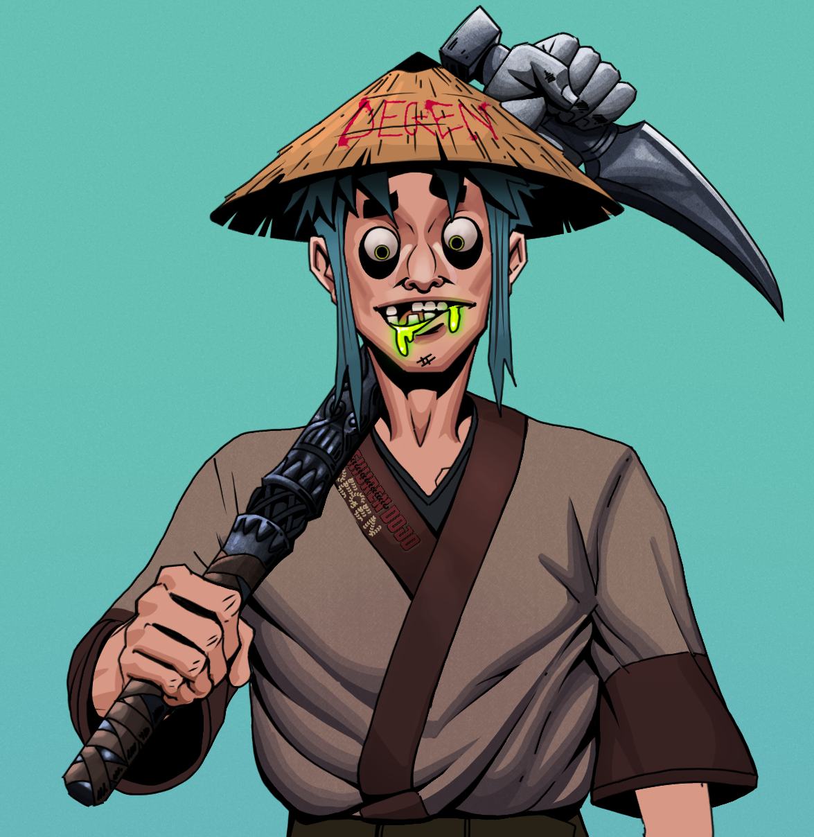 Toxic Azuma — Degen Dojo fighter