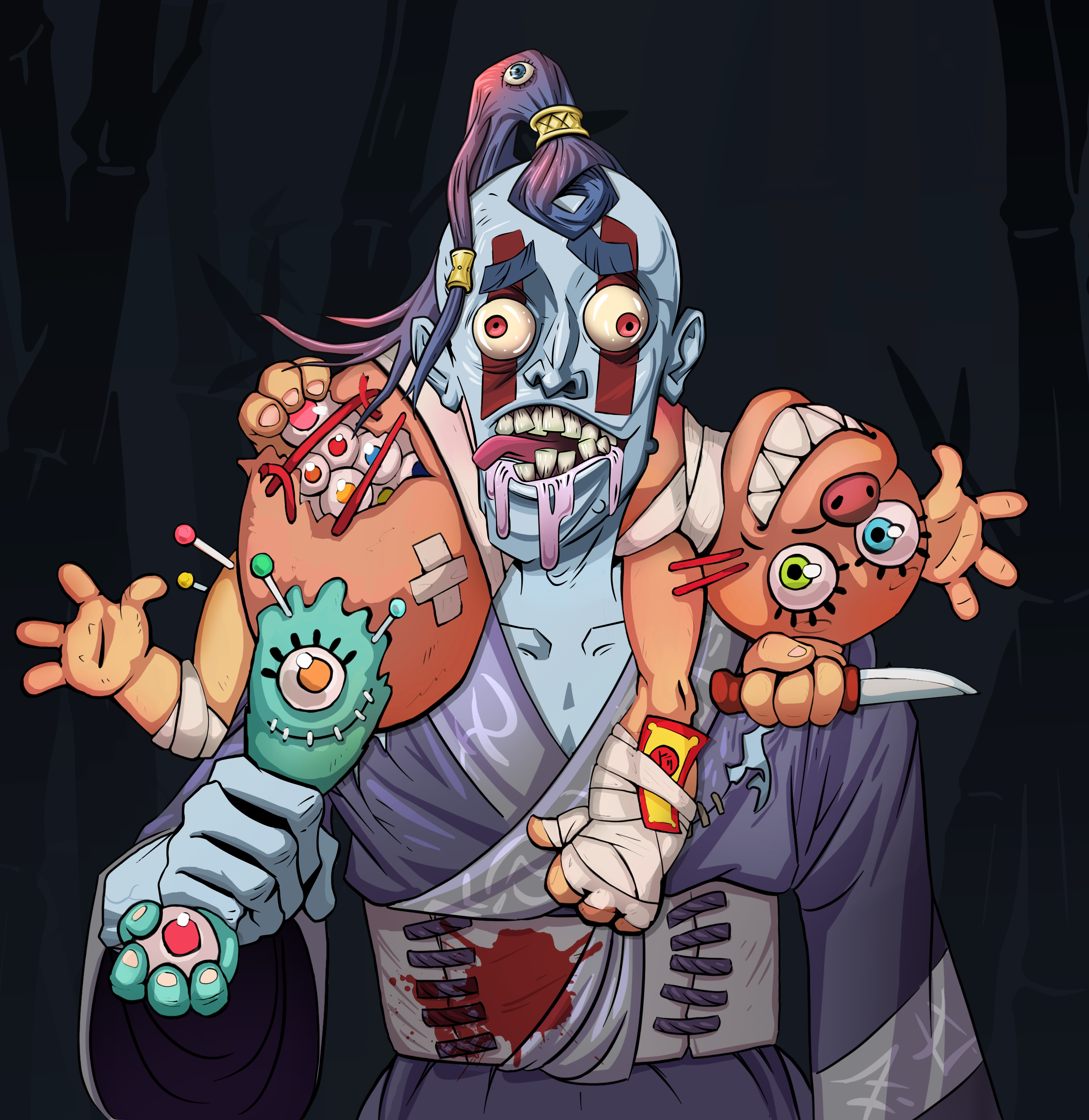 Drooling Azuma — Degen Dojo fighter