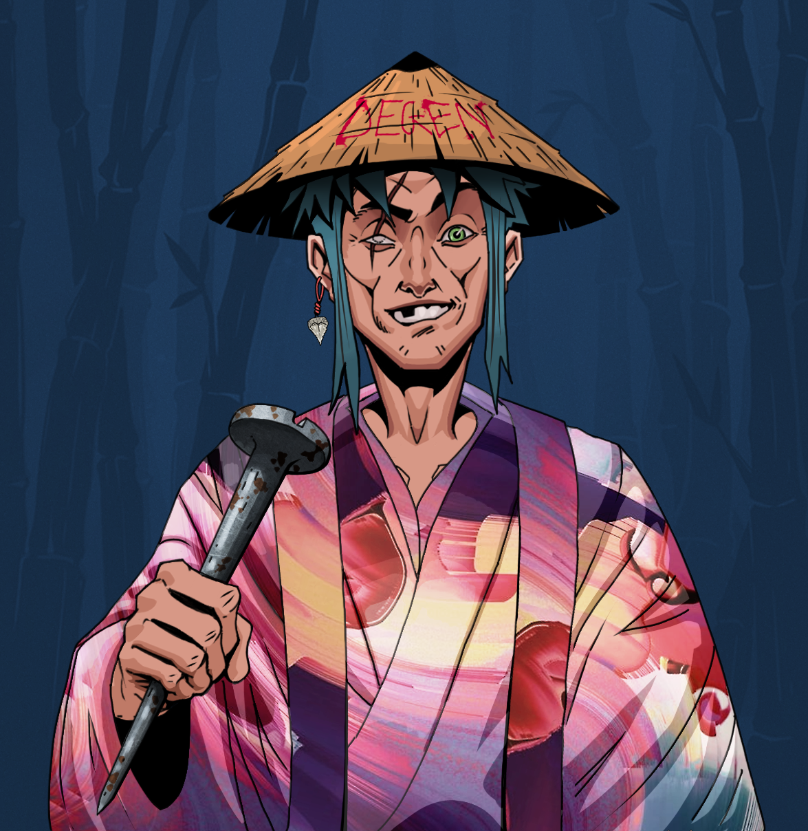 One-Eyed Itsuki — Degen Dojo fighter