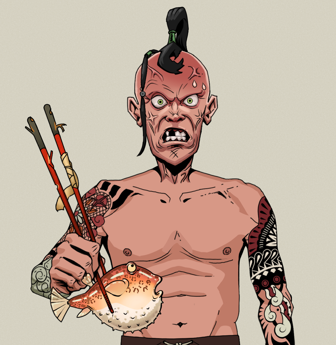 Angry Ikari — Degen Dojo fighter