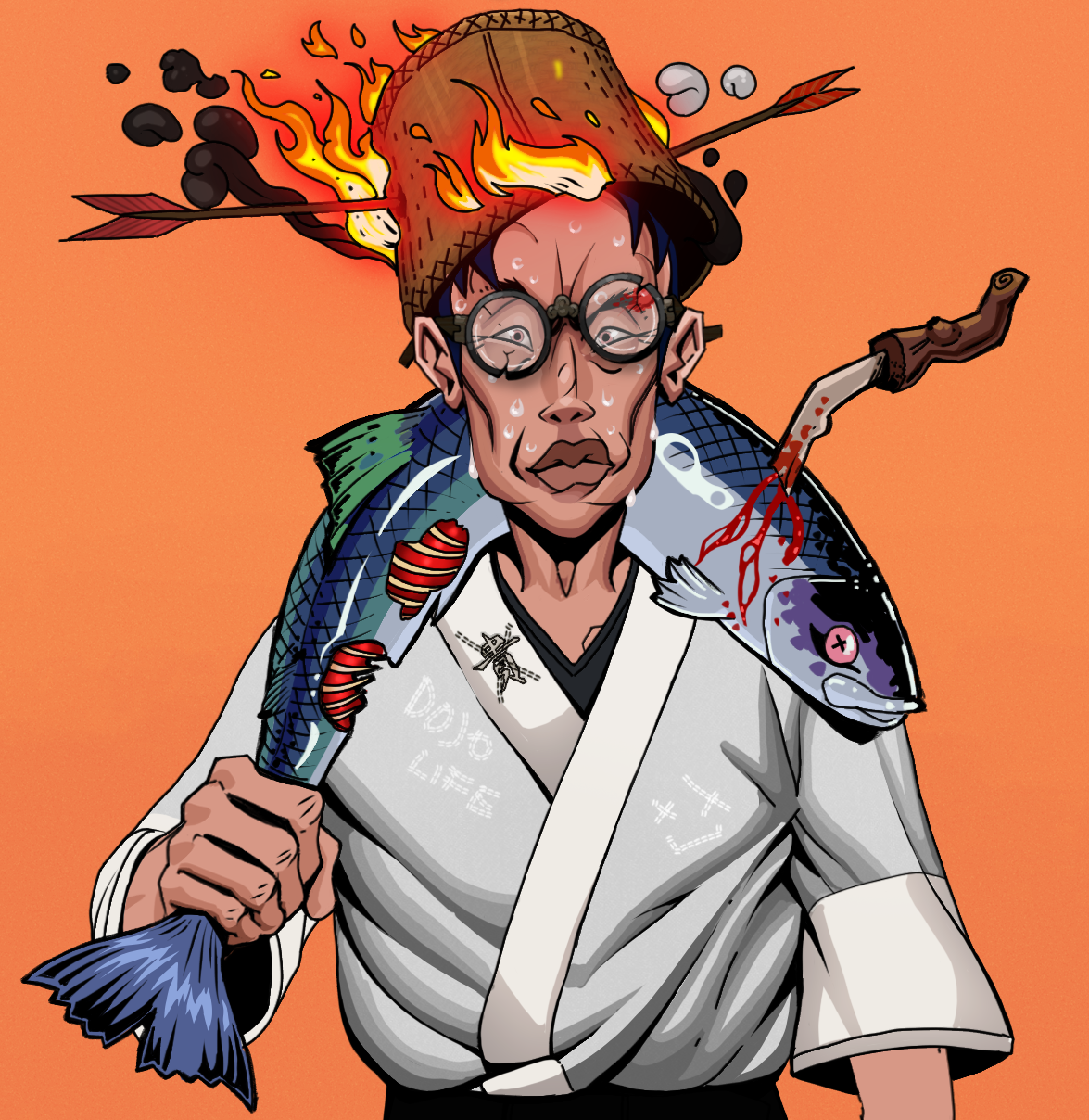 Stresshead Rin — Degen Dojo fighter